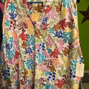 St. John's Bay Multicolor Floral Blouse